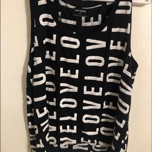 EXPRESS black and white tank like new